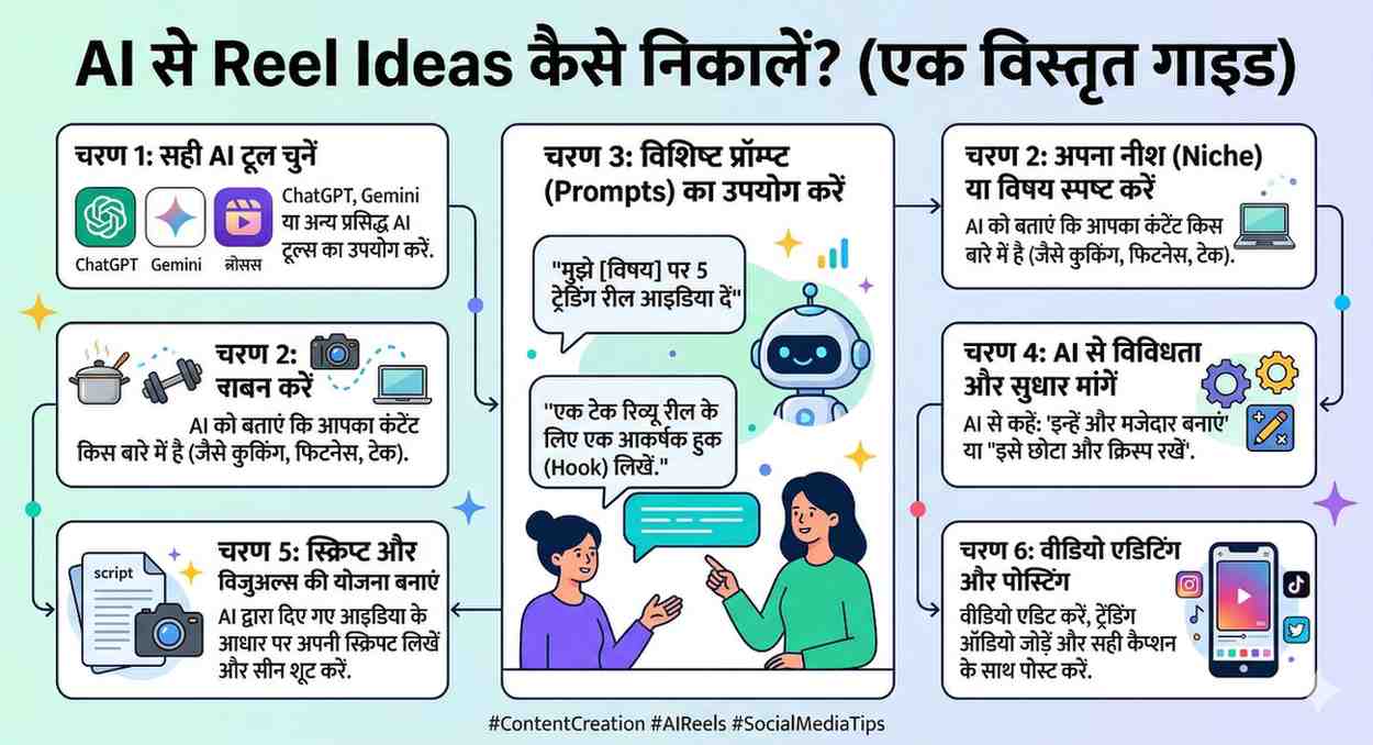 AI से reel ideas कैसे निकालें?