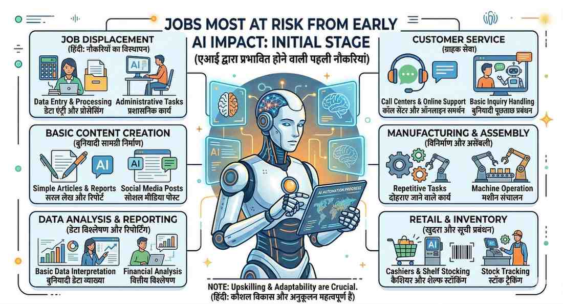 सबसे पहले किस तरह की jobs पर असर पड़ सकता है?