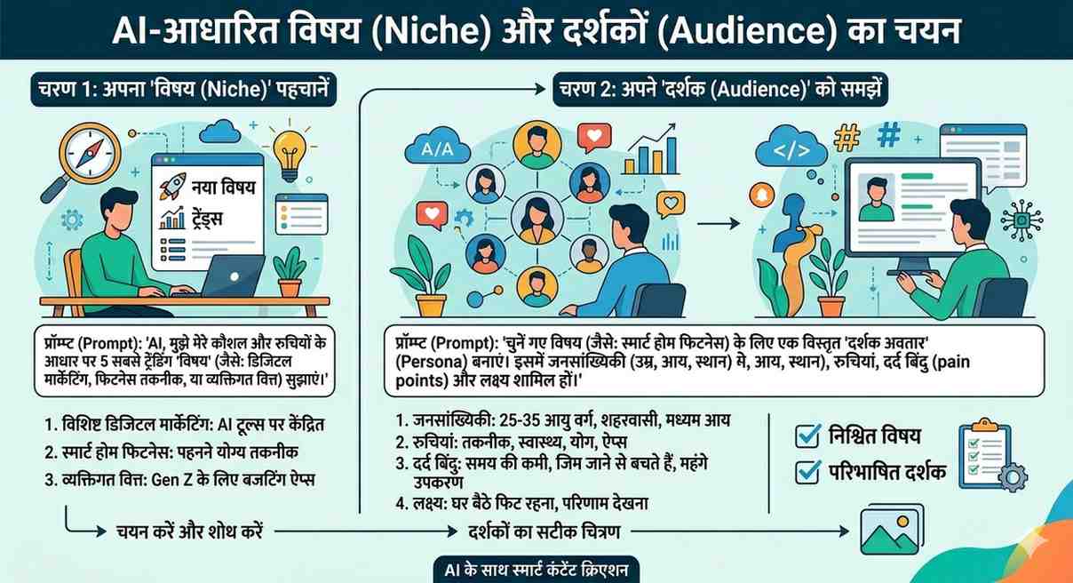 सबसे पहले niche और audience clear करो