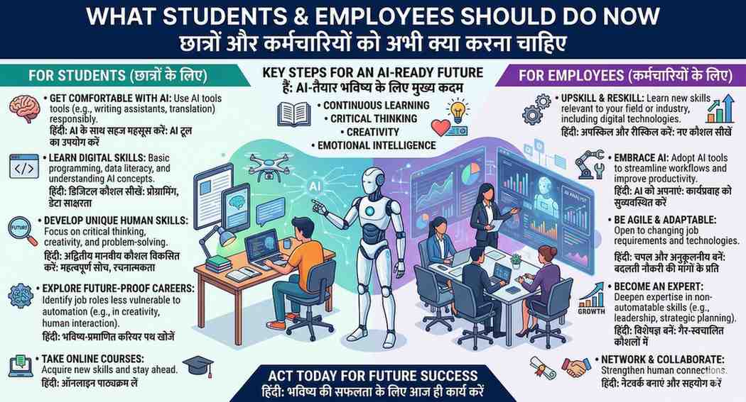 Students और Employees को अभी क्या करना चाहिए?