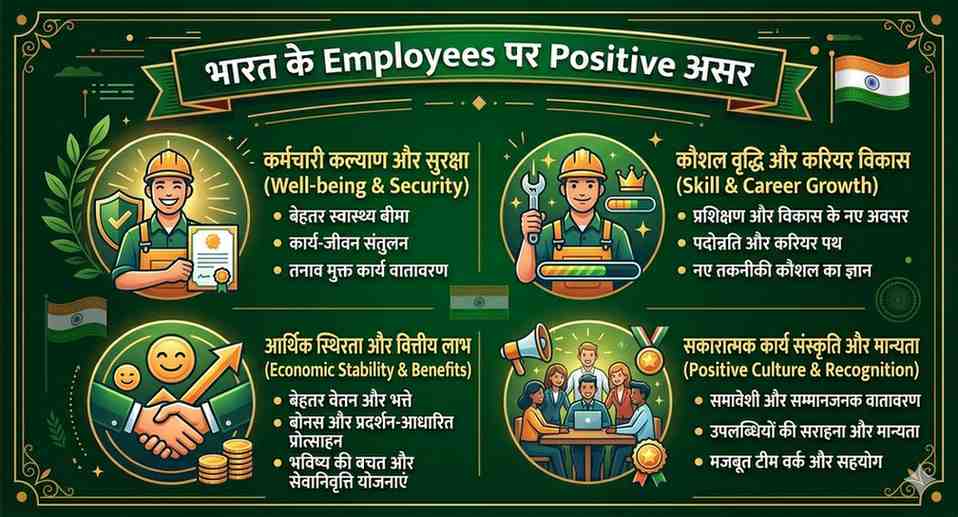 भारत के Employees पर Positive असर