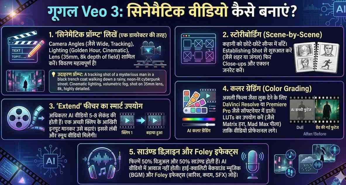 क्या Veo 3 से real movie जैसी video बन सकती है?