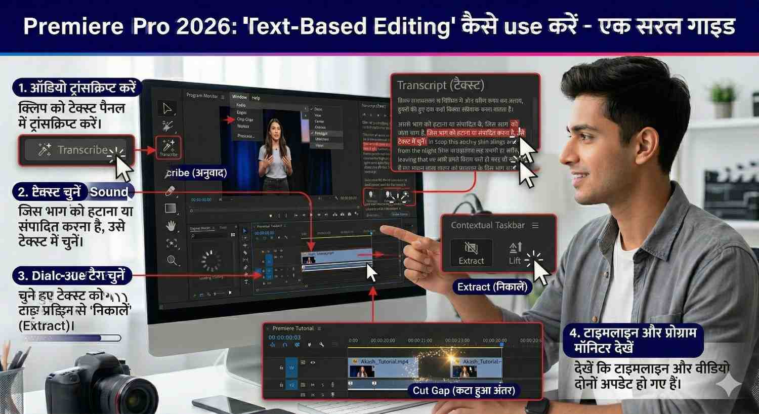 Text-Based Editing कैसे use करें