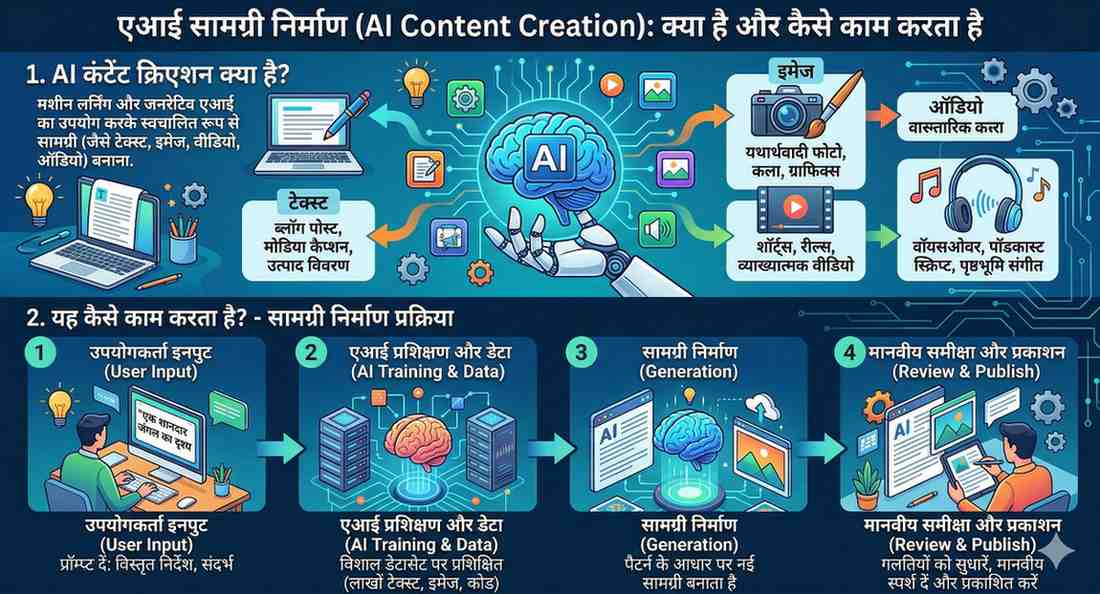 AI Content Creation क्या है और यह कैसे काम करता है