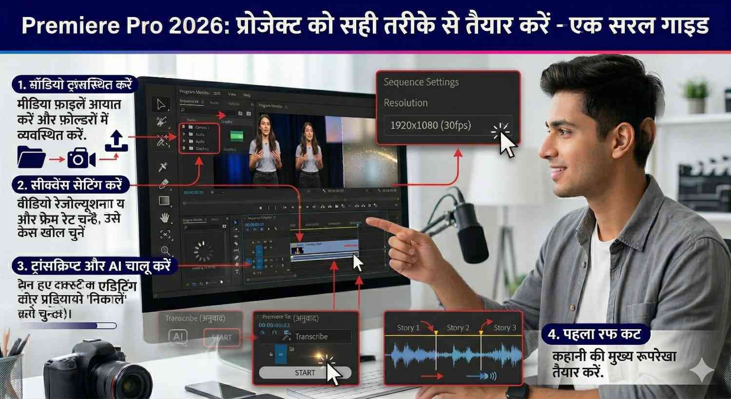  सबसे पहले project को सही तरीके से ready करें