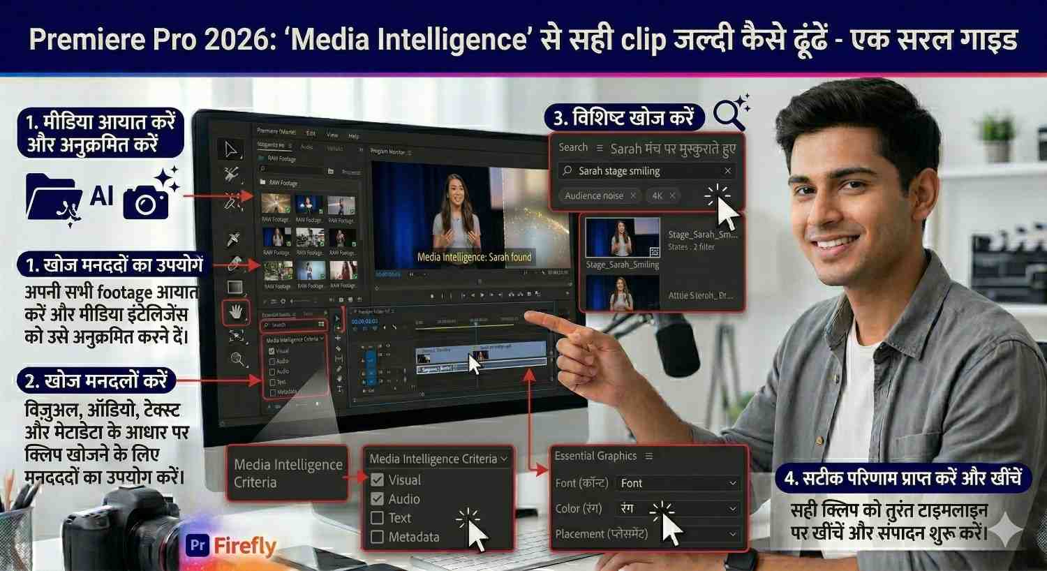 Media Intelligence से सही clip जल्दी कैसे ढूंढें