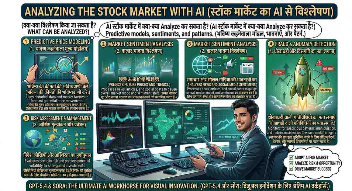 AI की मदद से Stock Market में क्या-क्या Analyze किया जा सकता है?