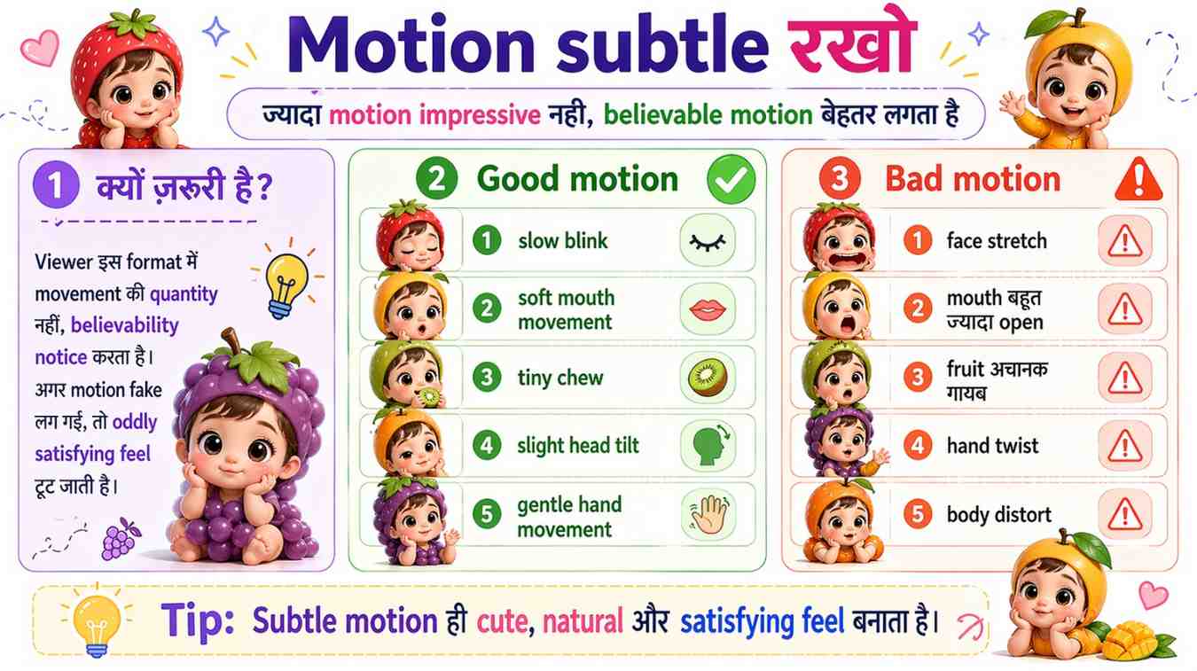 motion subtle रखो