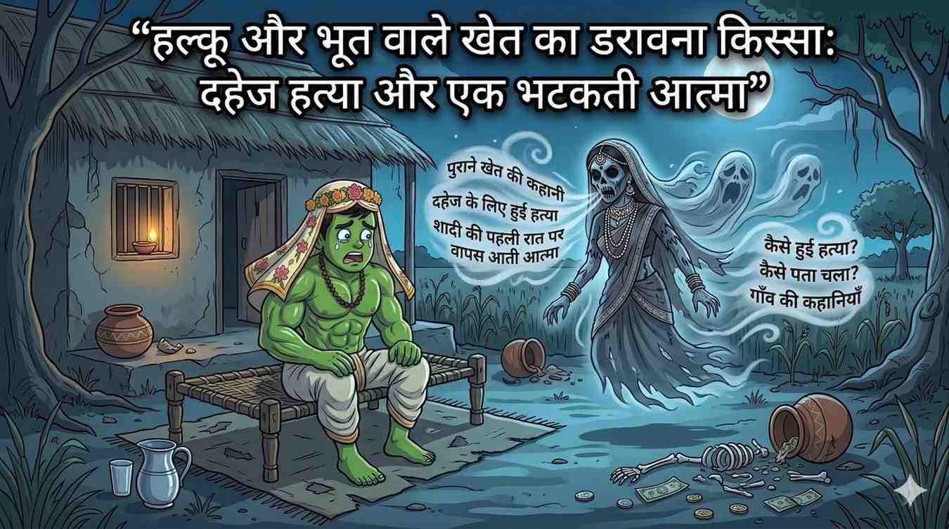 हल्कू और भूत वाले खेत का डरावना किस्सा