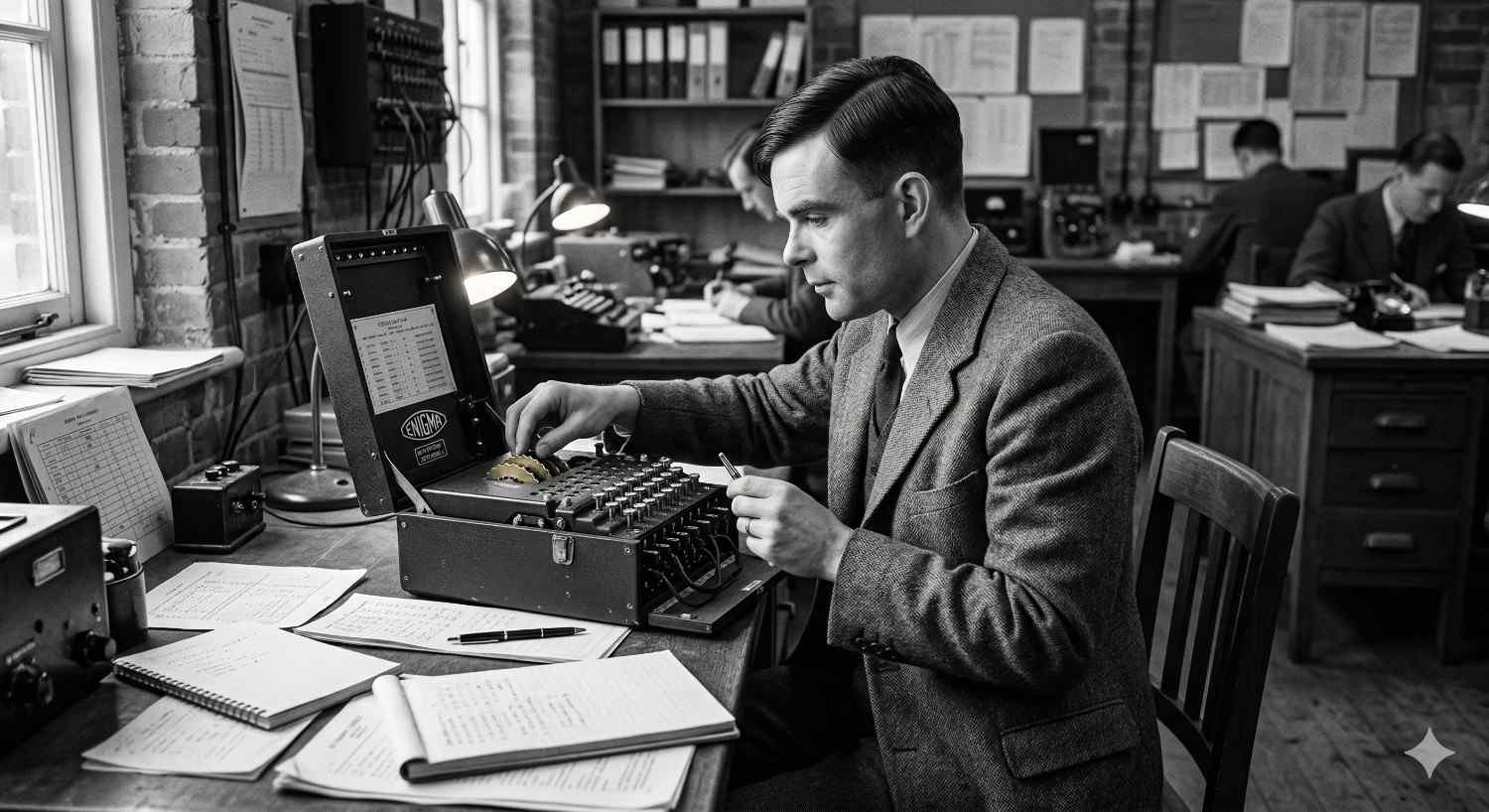 AI की शुरुआती सोच में Alan Turing का क्या योगदान था?
