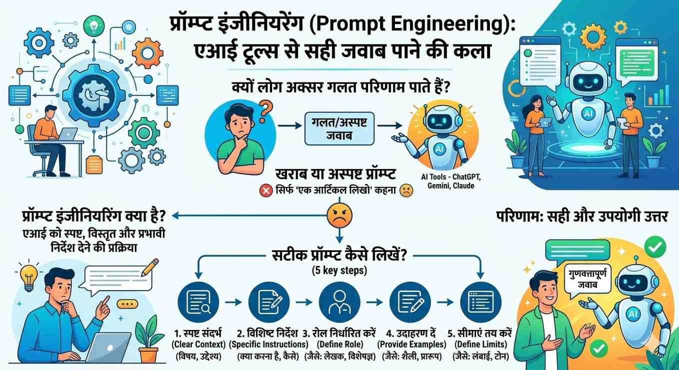 Prompt Engineering सीखें: AI से Better Output लेने का तरीका