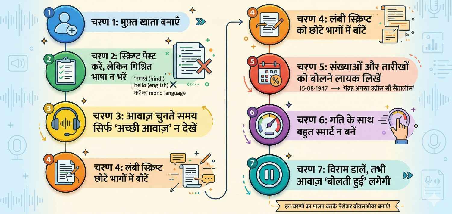ElevenLabs से realistic Hindi AI voice कैसे बनाएं?