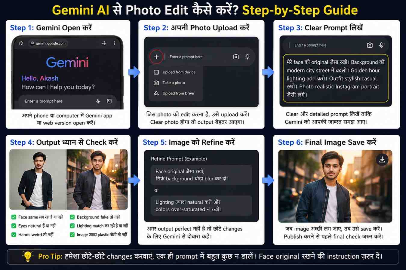 Gemini AI से Photo Edit कैसे करें? Step-by-Step Guide