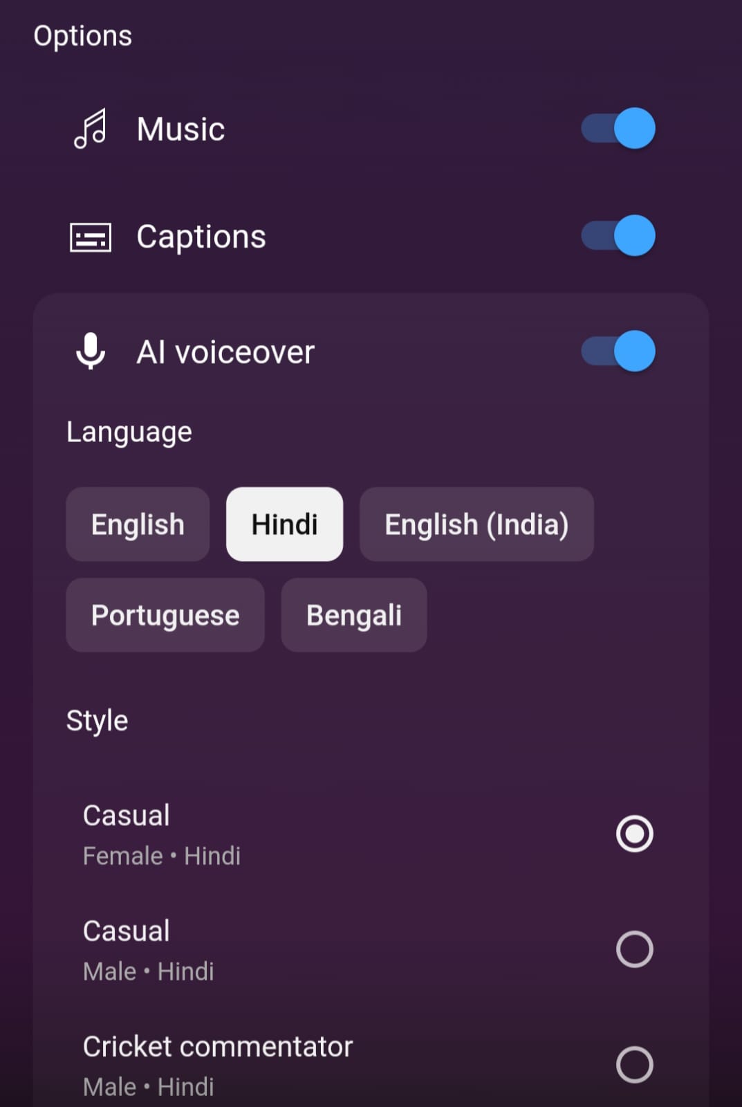 AI Voiceover