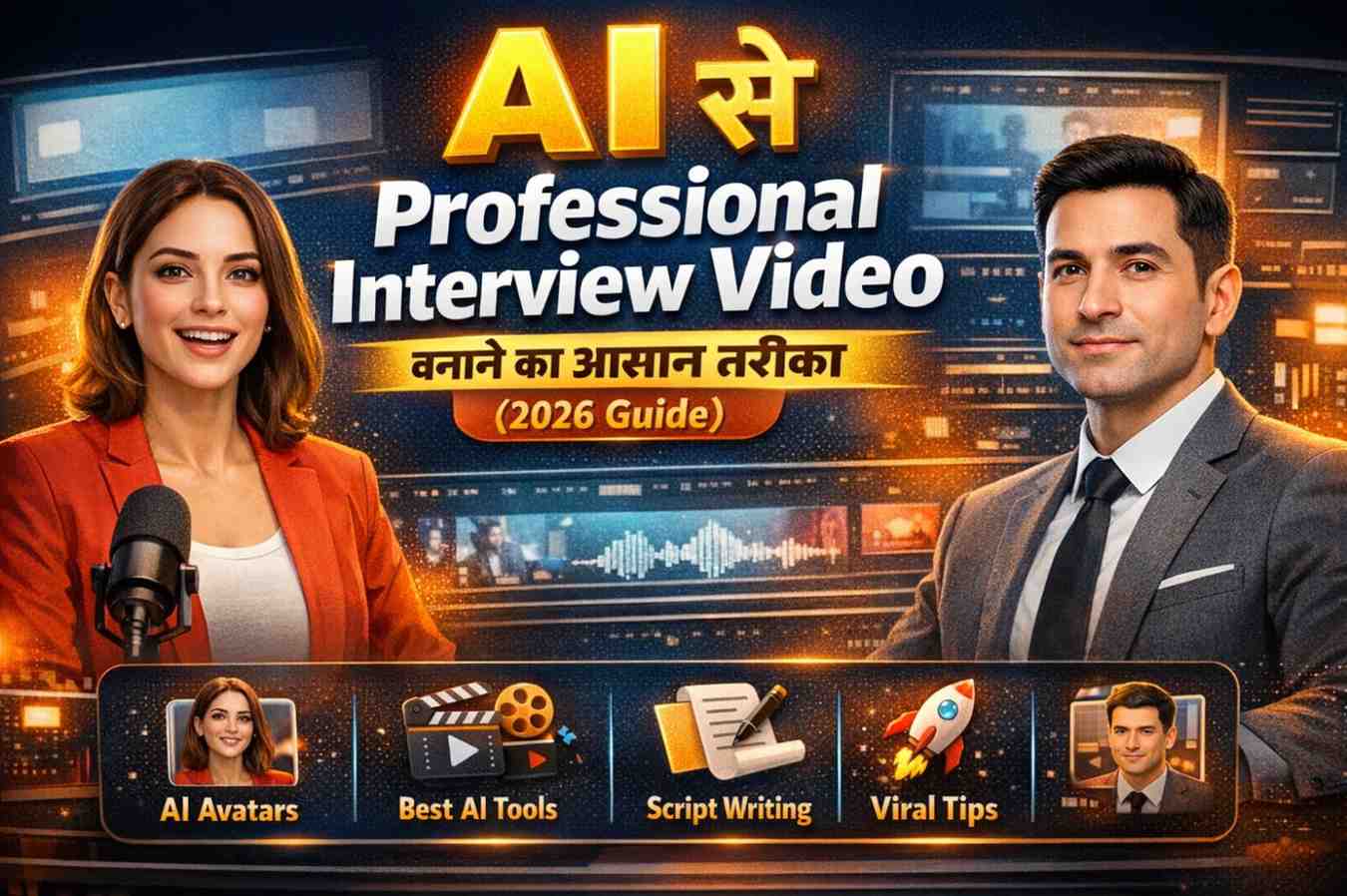 AI से Professional Interview  Video बनाने का आसान तरीका (2026 Guide)