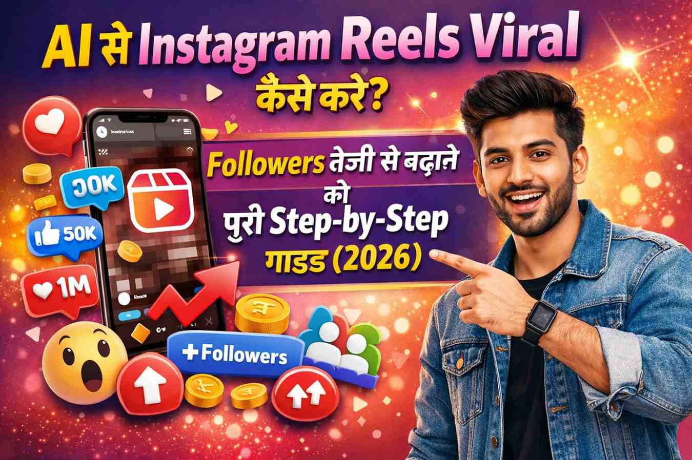 AI से Instagram Reels Viral कैसे करें? Followers तेजी से बढ़ाने की पूरी Step-by-Step गाइड (2026)