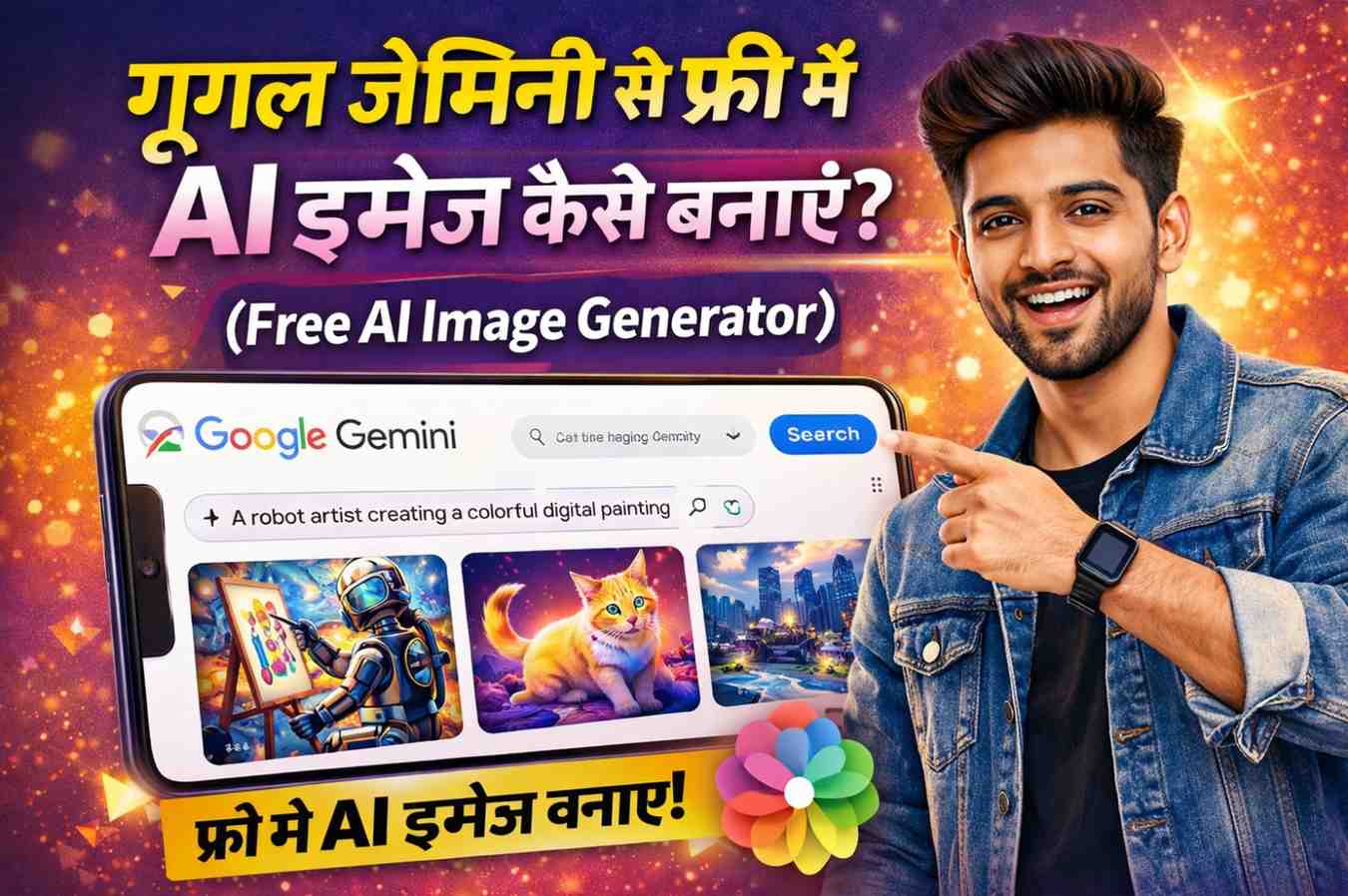 गूगल जेमिनी से फ्री में AI इमेज कैसे बनाएं (Free AI Image Generator)