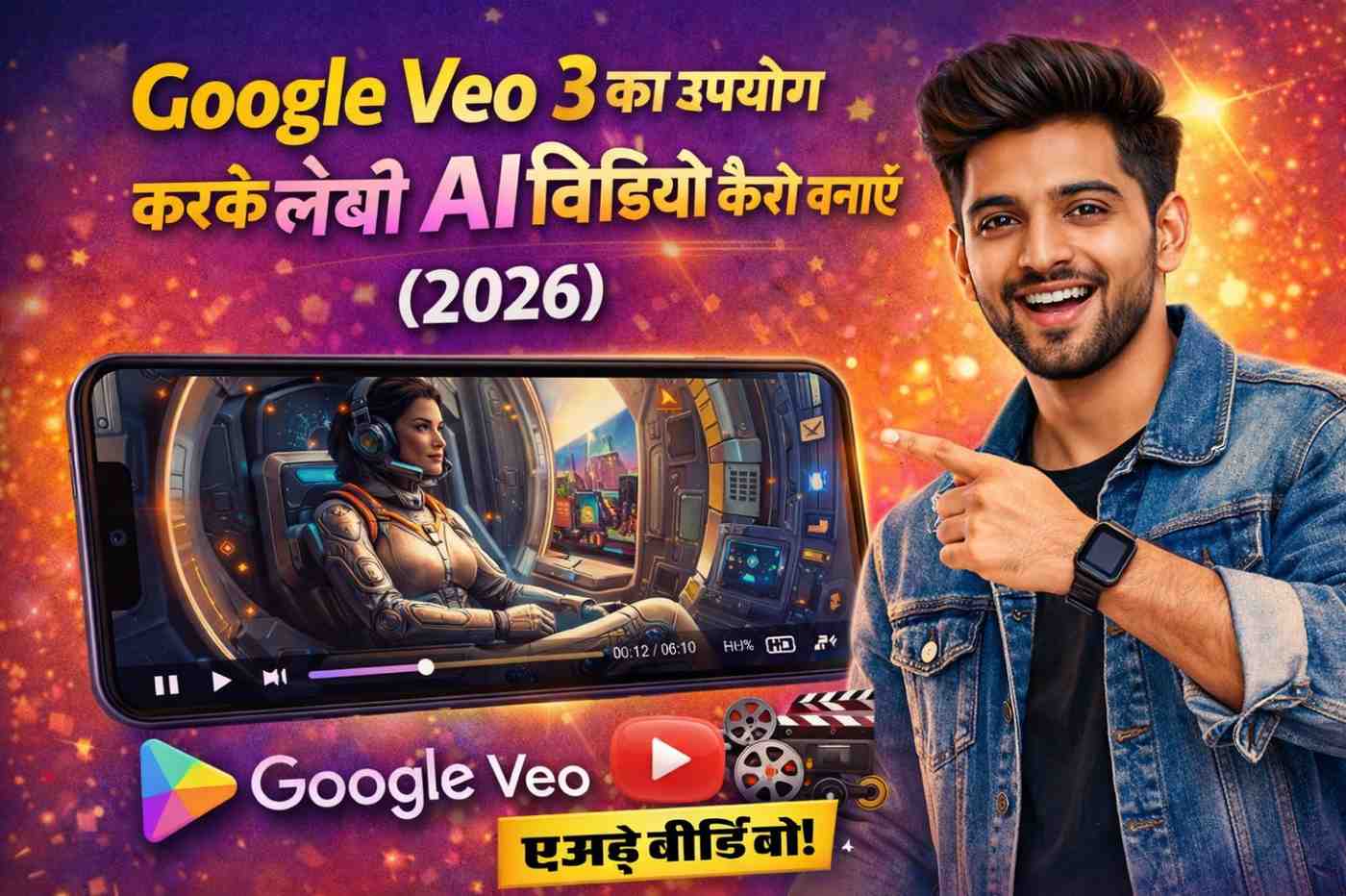 Google Veo 3 का उपयोग करके लंबी AI वीडियो कैसे बनाएं (2026)