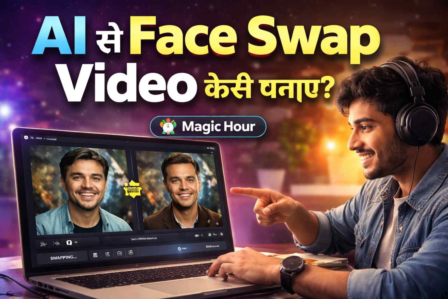 AI से Face Swap Video कैसे बनाएं?Magic Hour फ्री टूल्स और स्टेप-बाय-स्टेप गाइड