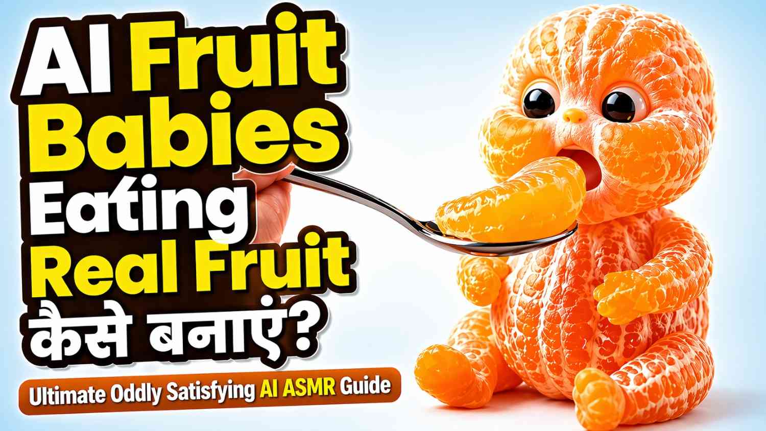 AI Fruit Babies Eating Real Fruit कैसे बनाएं? Ultimate Oddly Satisfying AI ASMR Guide