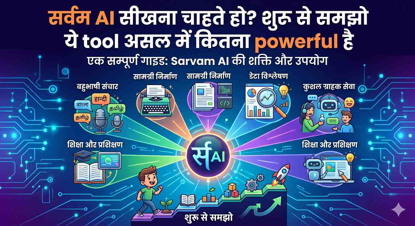 Sarvam AI सीखना चाहते हो? शुरू से समझो ये tool असल में कितना powerful है